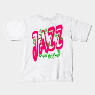 Jazz music in Red Kids T-Shirt